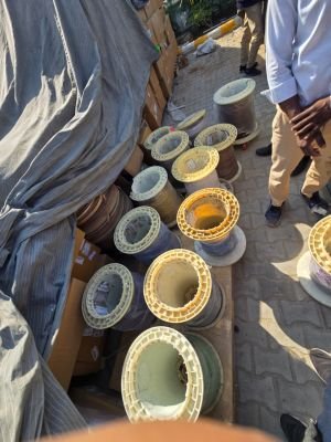 Damaged Stock of 12 Units of Copper Wire Spool